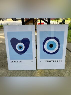 Evil Eye Always Protected Framed Art 11x17